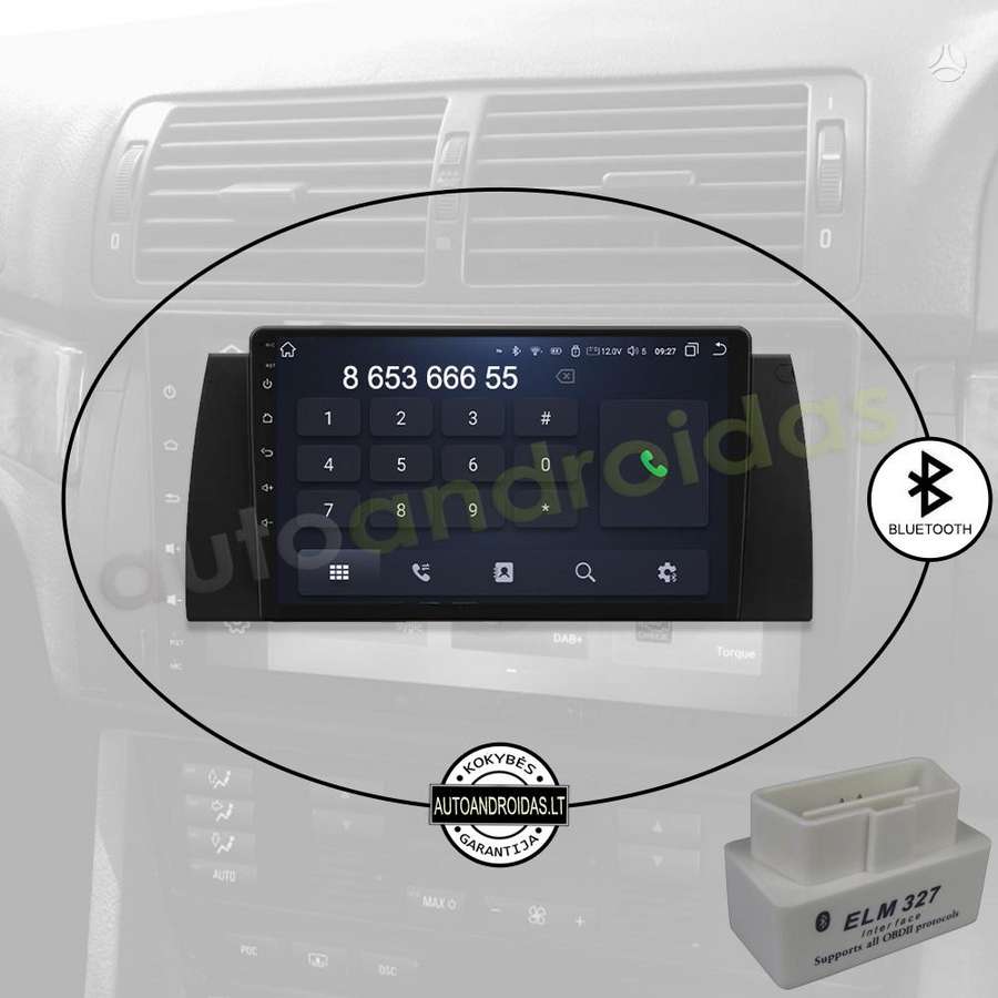 BMW BMW 5 E39 BMW X5 E53 1995-07 Android multimedija automagnetola, multimedia and navigation
