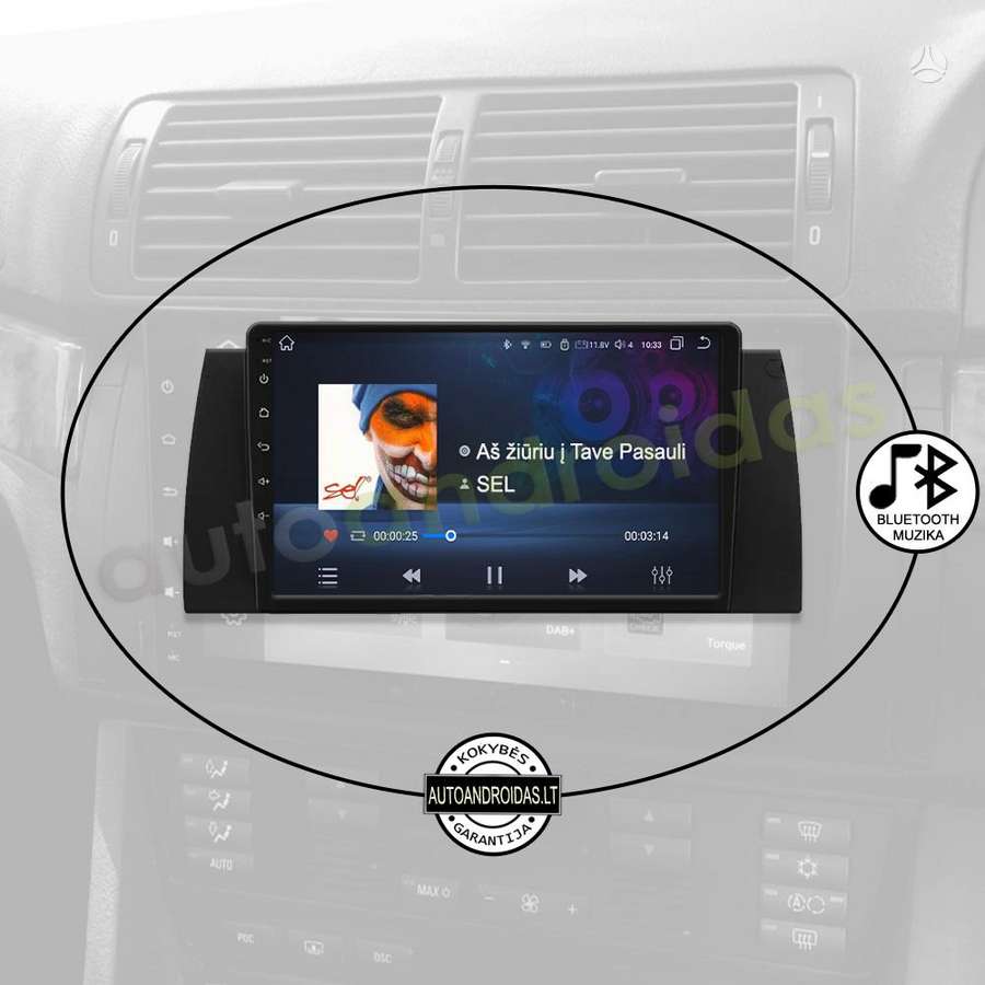 BMW BMW 5 E39 BMW X5 E53 1995-07 Android multimedija automagnetola, multimedia and navigation