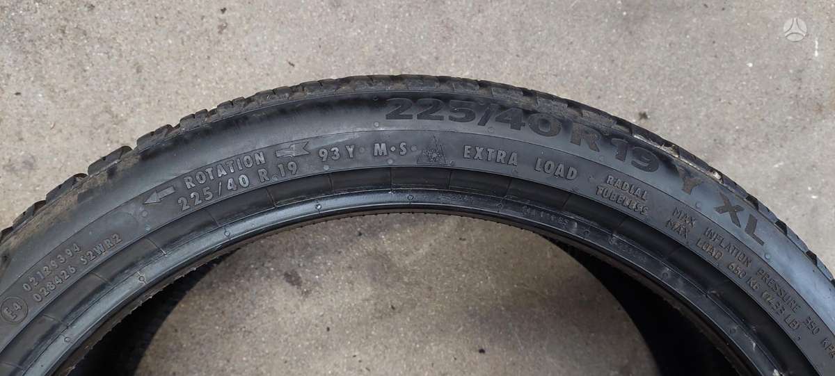 Continental, universalios 225/40 R19