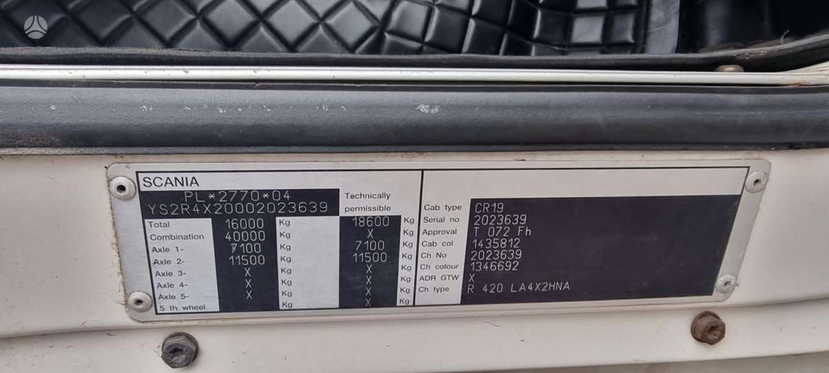 Scania R420, 2 спальных места