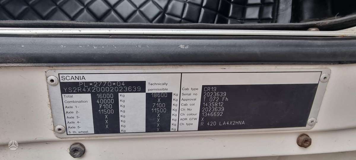 Scania R420, double sleeper