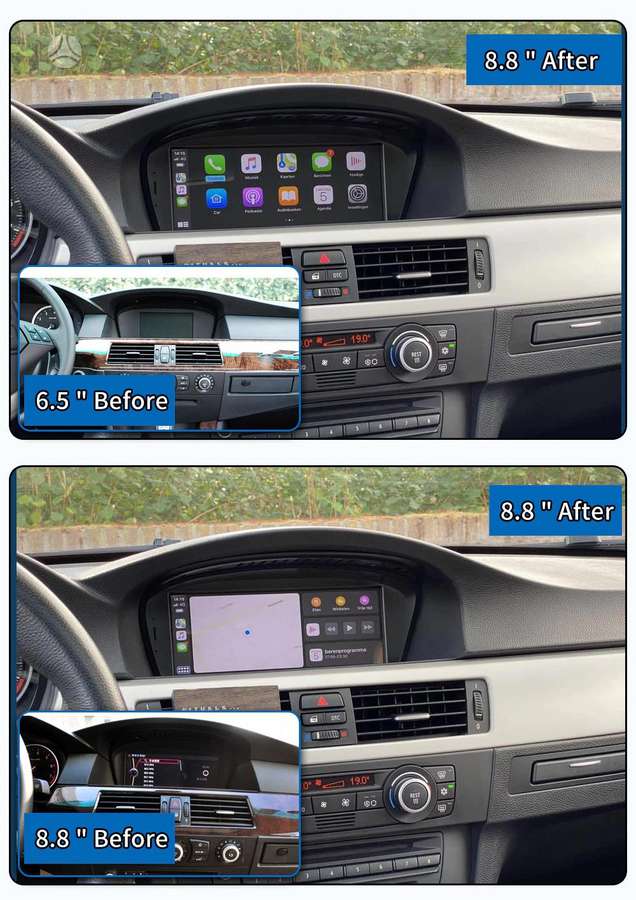 BMW BMW 3 E90 CIC CCC Android 12 E91 E92, multimedija su navigacija