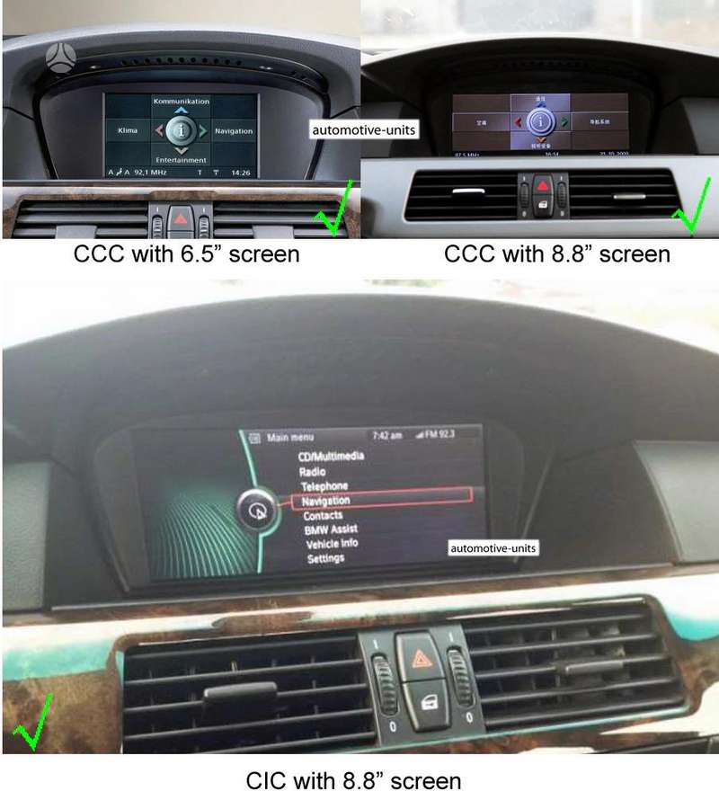 BMW BMW 3 E90 CIC CCC Android 12 E91 E92, multimedia and navigation