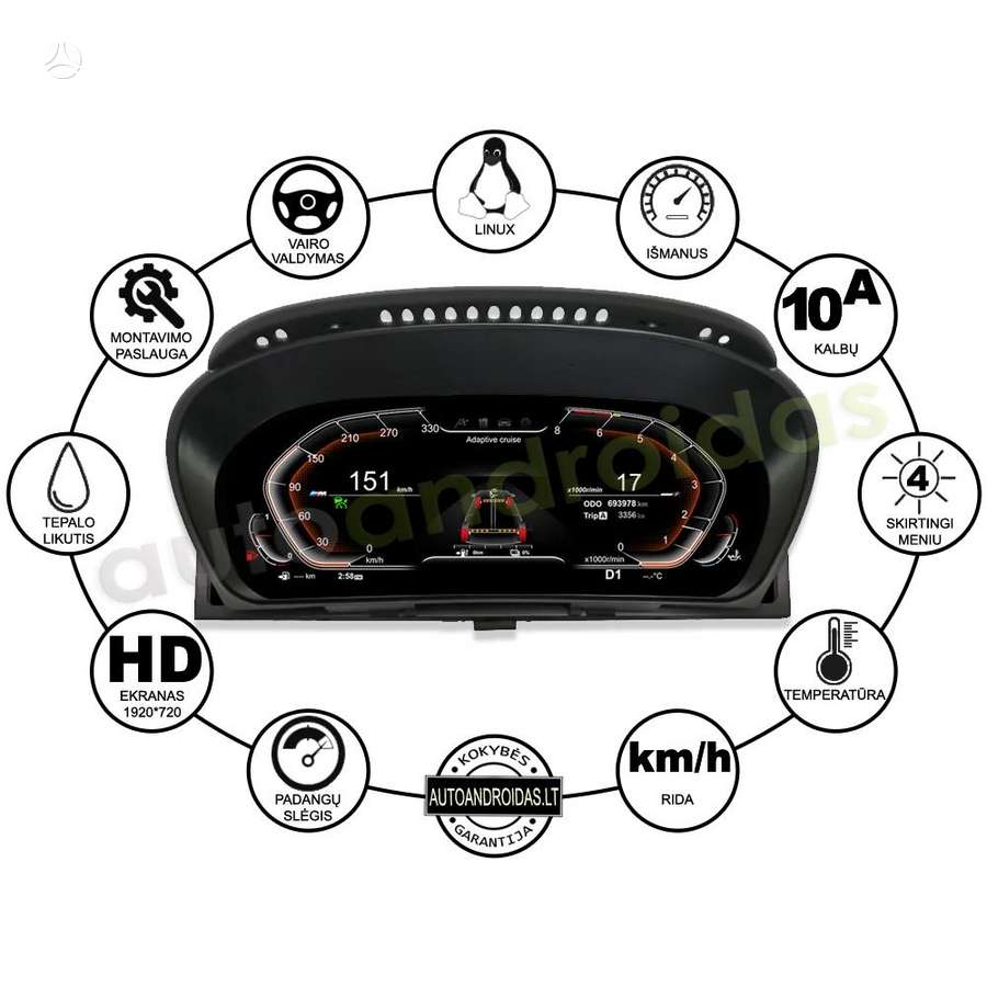 BMW X6 instrument panel