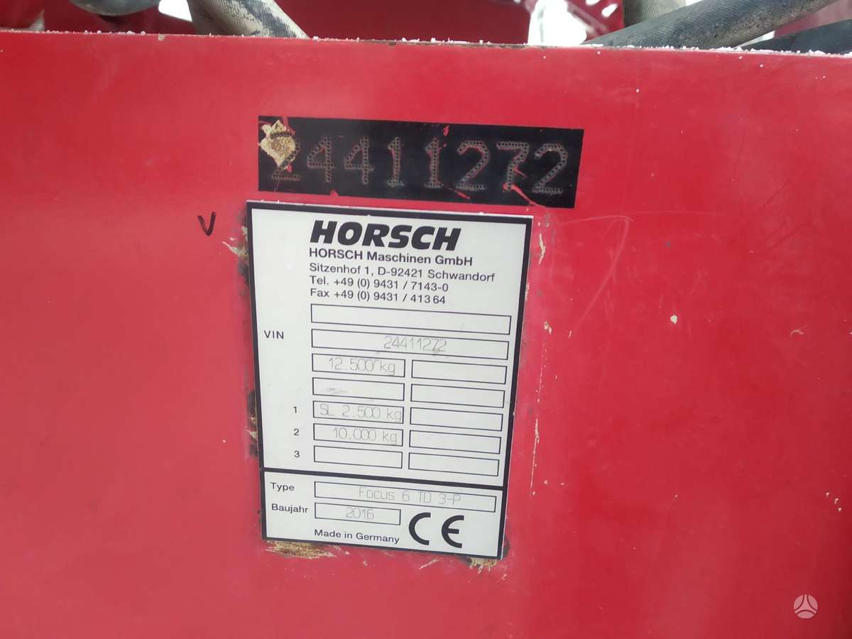 Horsch Focus 6 TD, seeders, planters