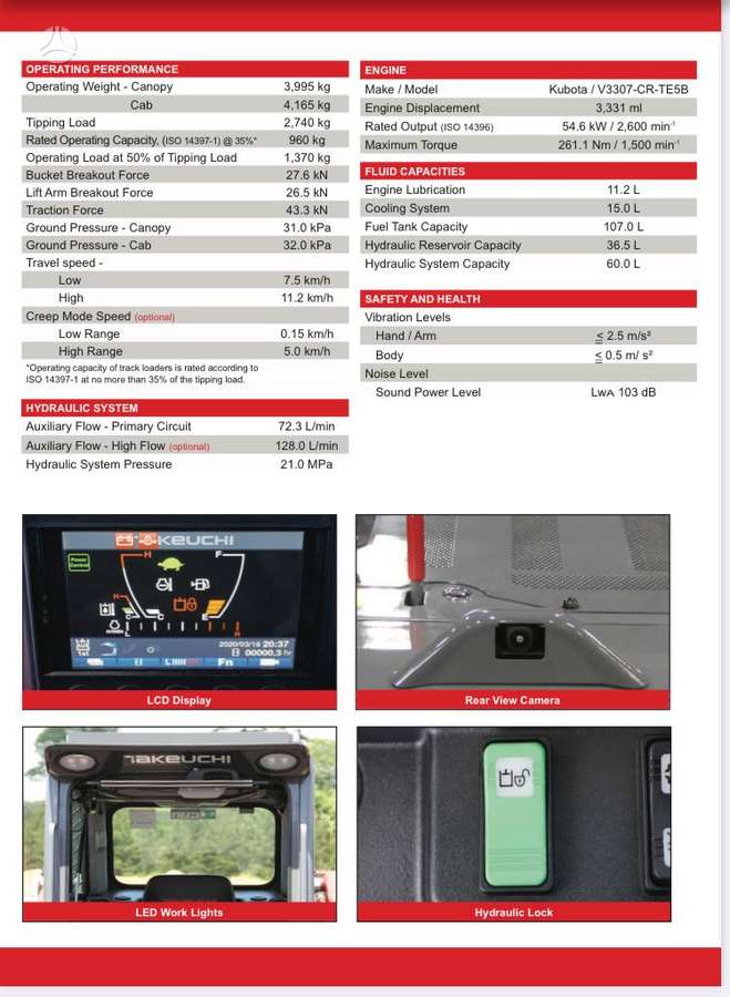 Takeuchi TL 8 R2, mini loaders