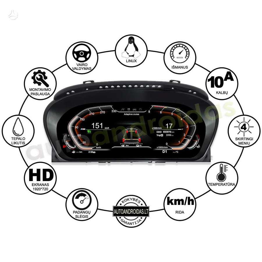 BMW 5 serija instrument panel