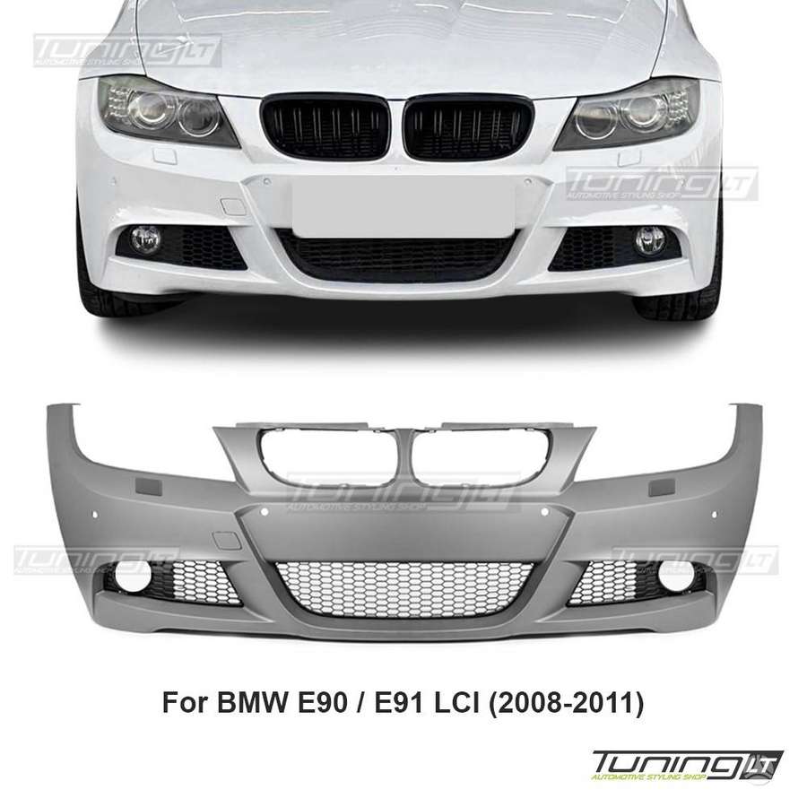 BMW 3 serija E90 e91 dvigubos performance grotelės e90 e91 galinio buferio p