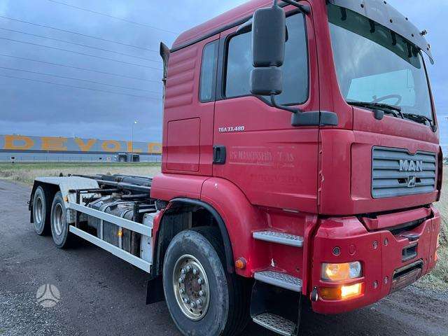 MAN TGA 33.480 BL, самосвалы с прицепoм