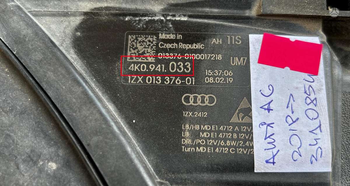 Audi A6, 4K0941033, Cen16457