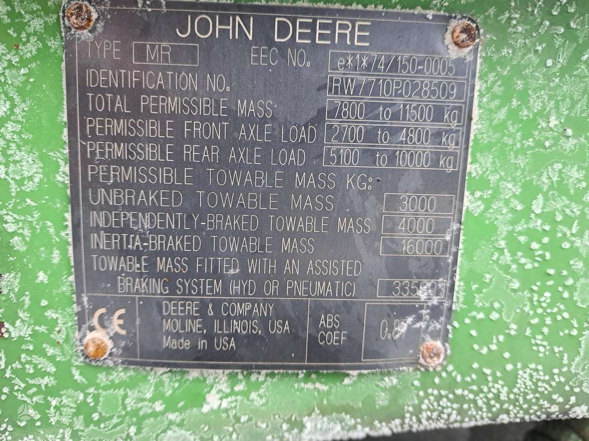 John Deere 7710, traktori