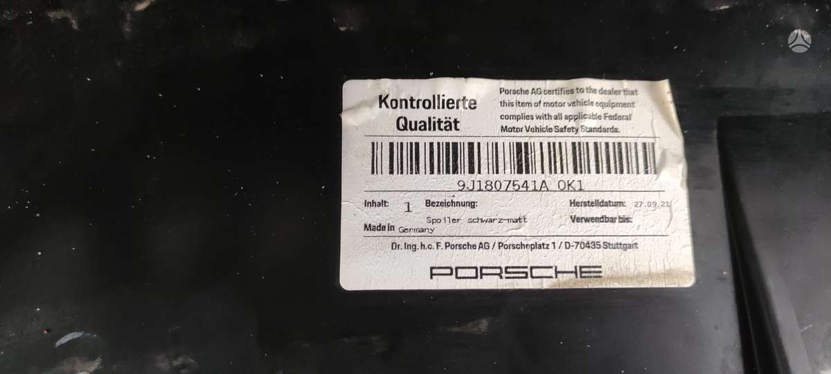 Porsche Taycan, 9J1807541A, Cen14318