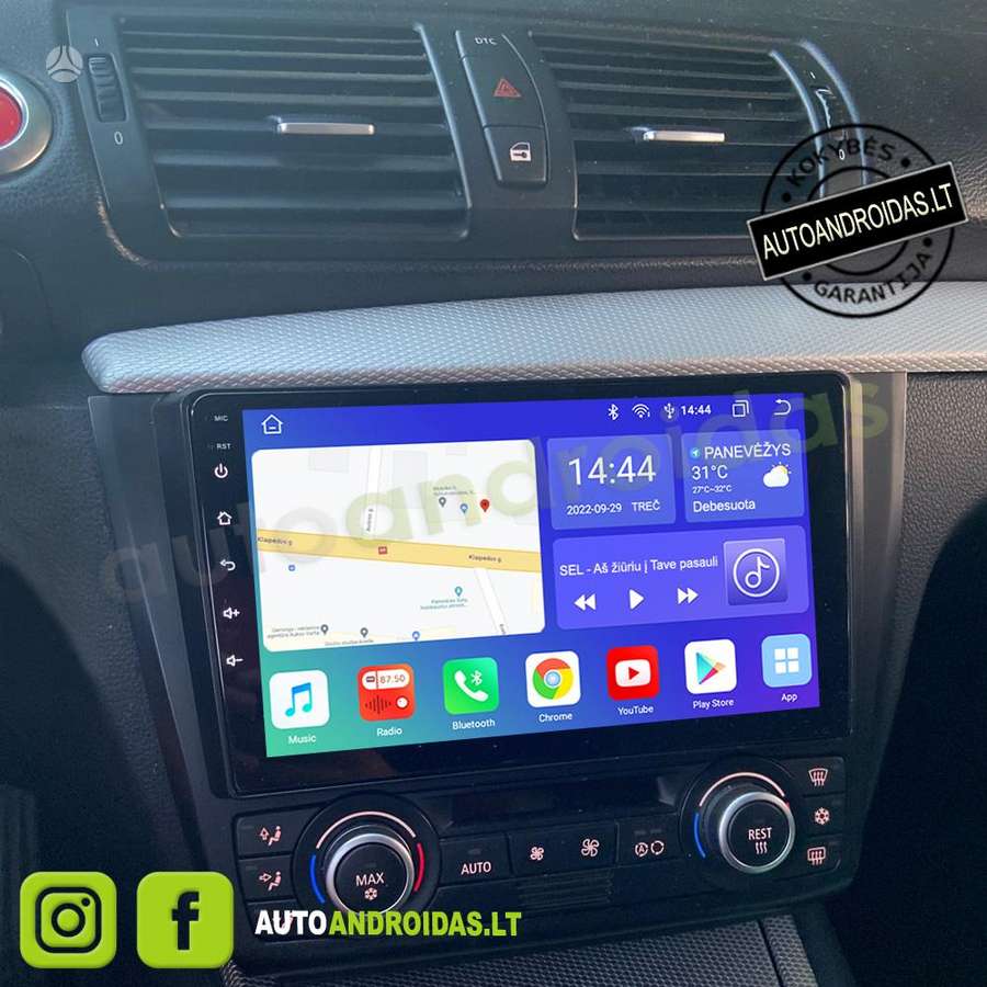BMW BMW 1 E81 E82 E87 E88 2004-12 Android multimedija navigacija automagnetola, multimedia and navigation