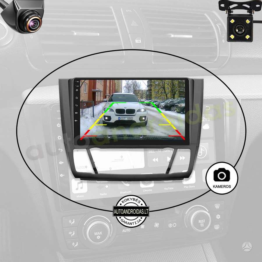 BMW BMW 1 E81 E82 E87 E88 2004-12 Android multimedija navigacija automagnetola, multimedia and navigation