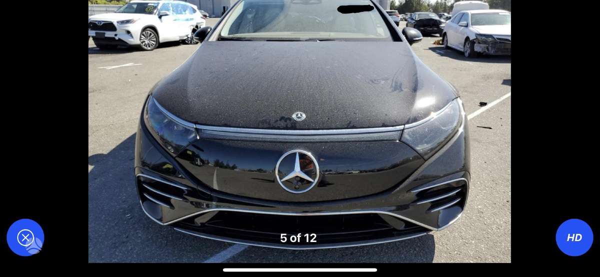 Mercedes-Benz EQS kėbulo dalys
