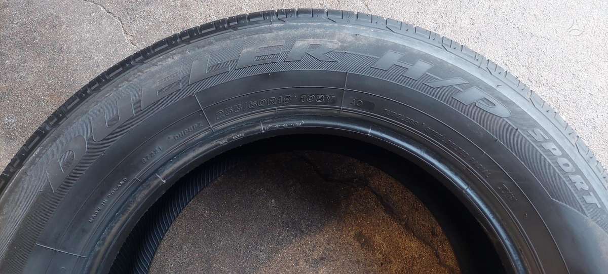 Bridgestone, vasarinės 255/60 R18