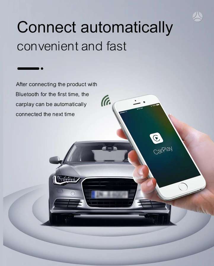 -Kita- Android auto Carplay adapteris wired to wireless, multimedija