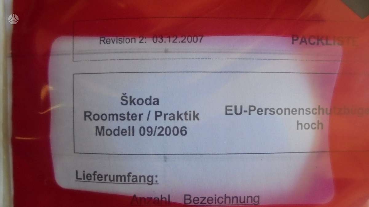 Skoda Roomster tuning parts