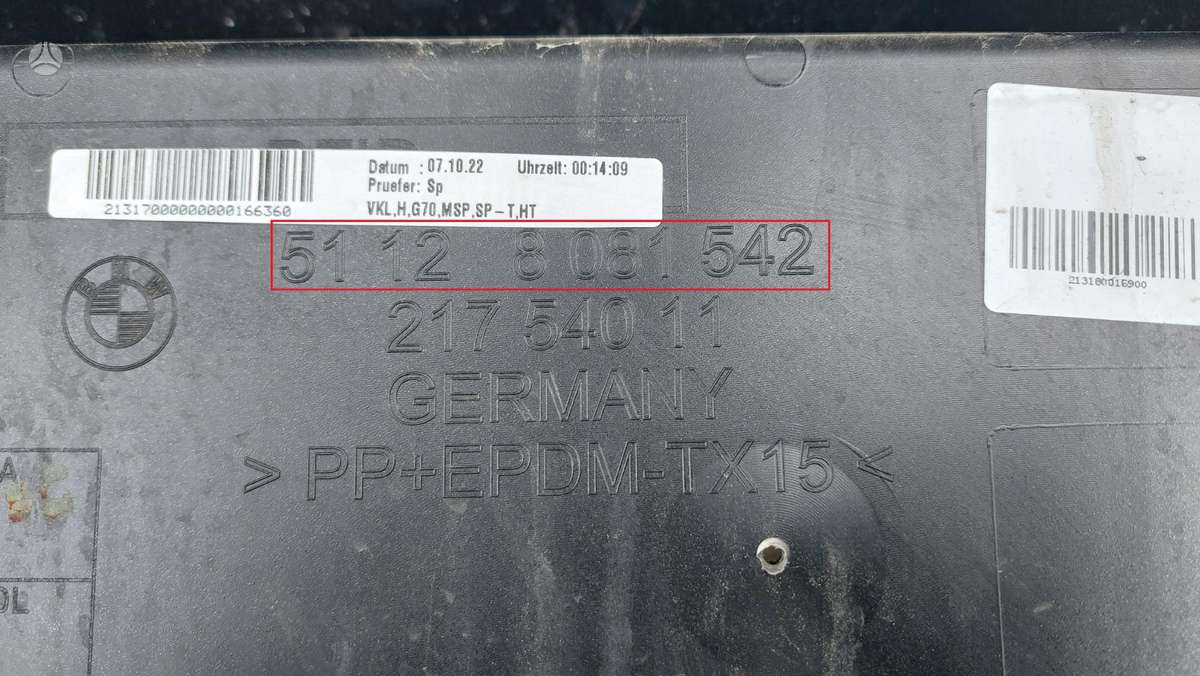 BMW 7 serija, 51128081542, Cen16834