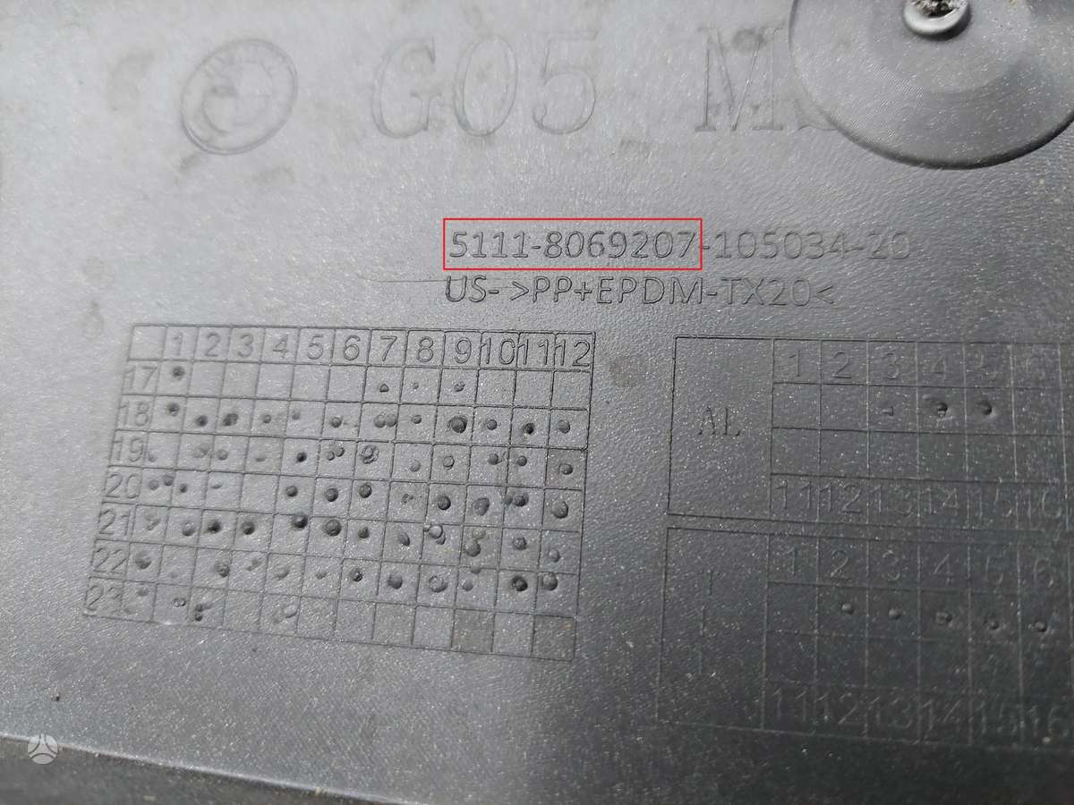 BMW X5, 51118069207, Cen17958