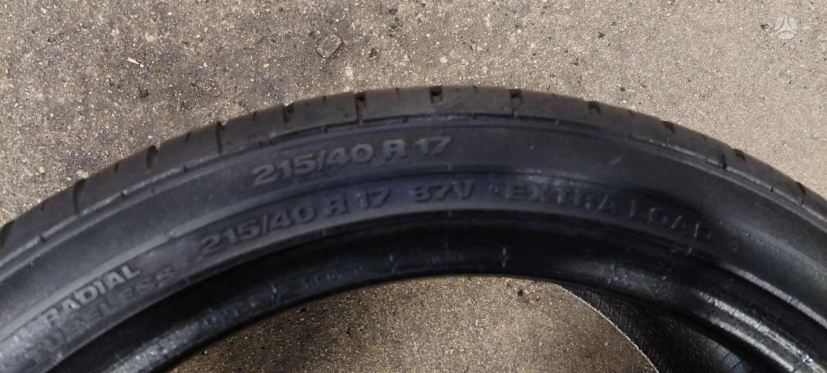 Continental, summer 215/40 R17