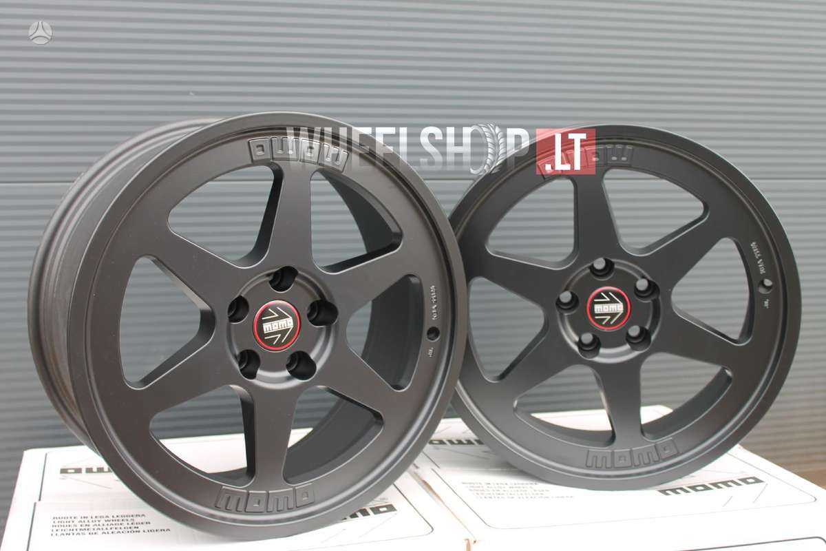 Momo Heritage 6 Matt Black PD, light alloy, R18