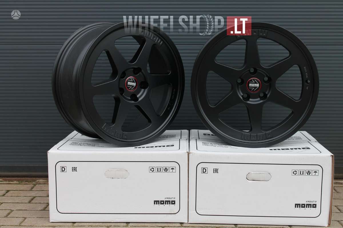 Momo Heritage 6 Matt Black PD, light alloy, R18