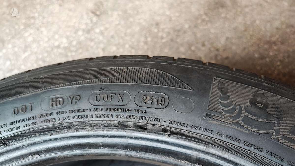 Michelin Primacy mxm 4 run on flat, universalios 245/45 R19