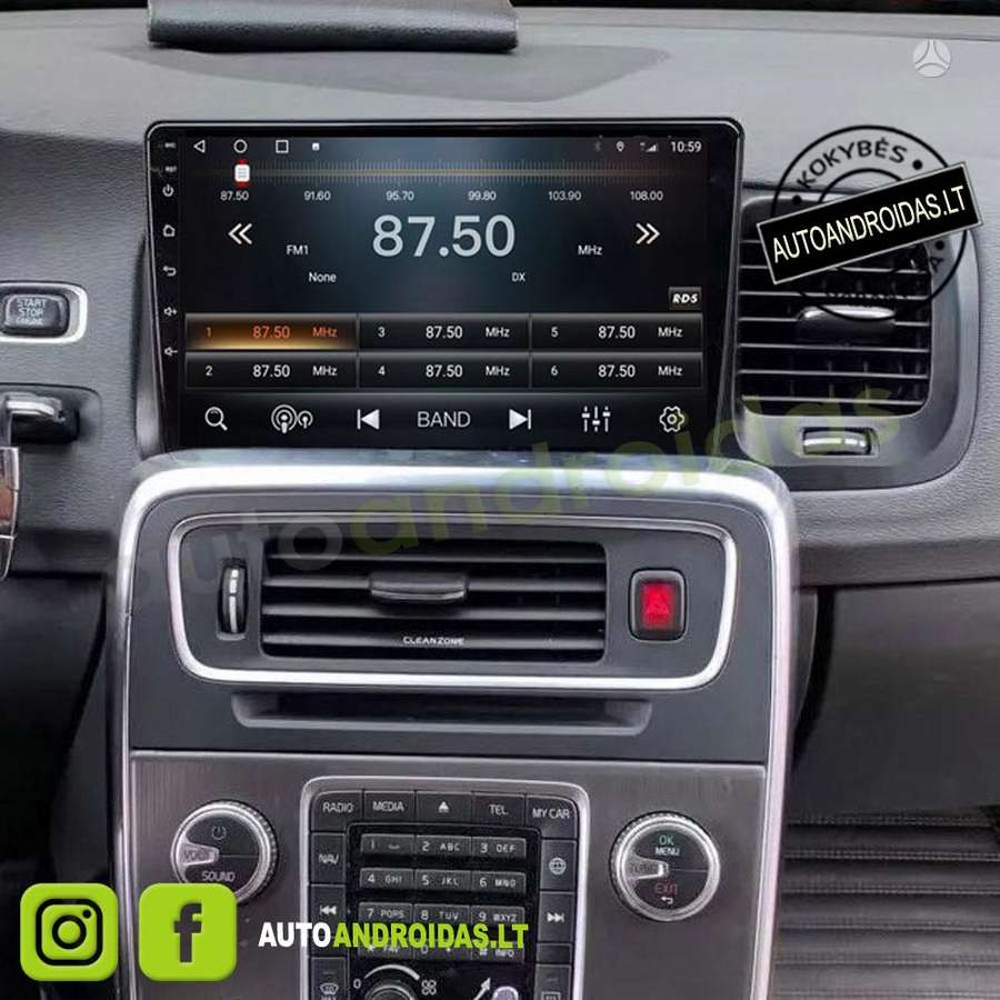 Volvo VOLVO S60 V60 2008-18 Android multimedija navigacija automagnetola ekranas, мультимедиa с навигацией