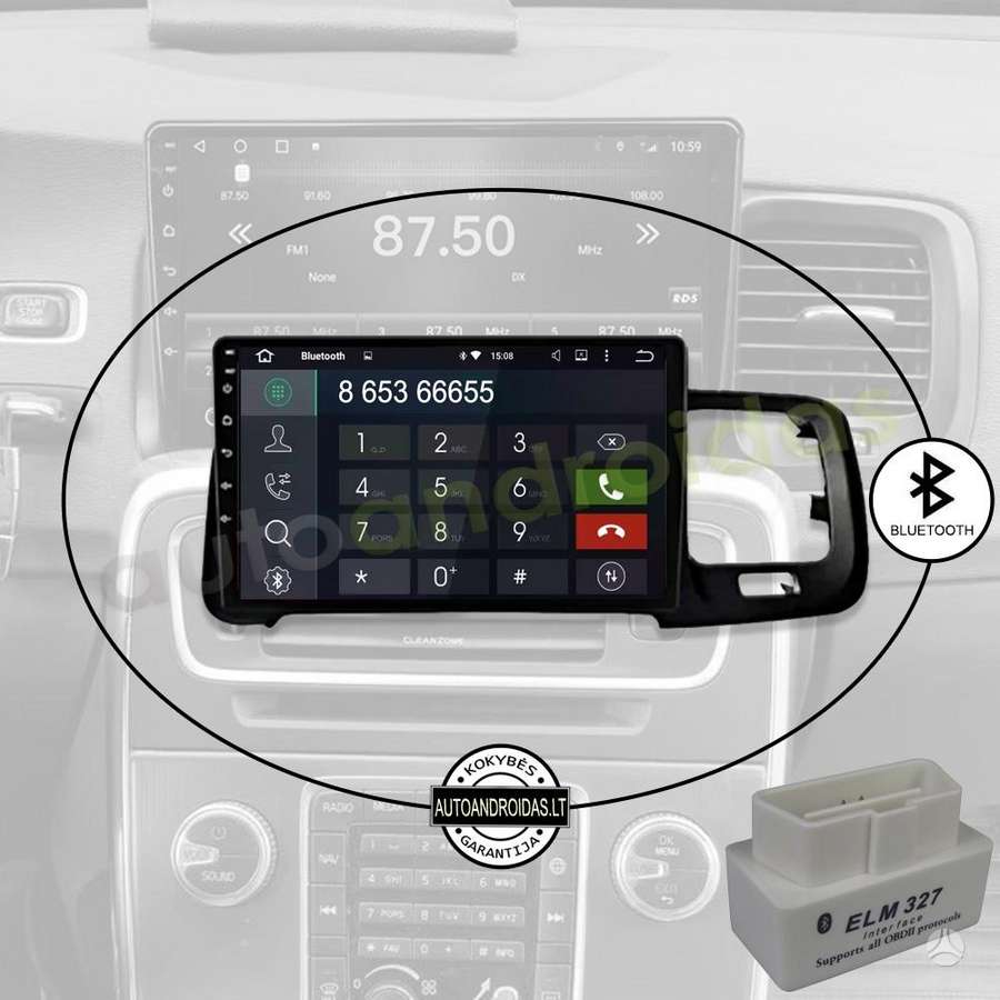 Volvo VOLVO S60 V60 2008-18 Android multimedija navigacija automagnetola ekranas, мультимедиa с навигацией