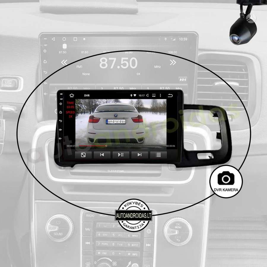 Volvo VOLVO S60 V60 2008-18 Android multimedija navigacija automagnetola ekranas, мультимедиa с навигацией