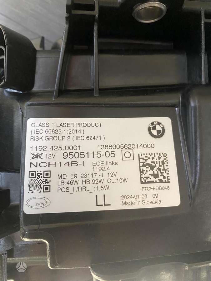 BMW 4 serija žibintai