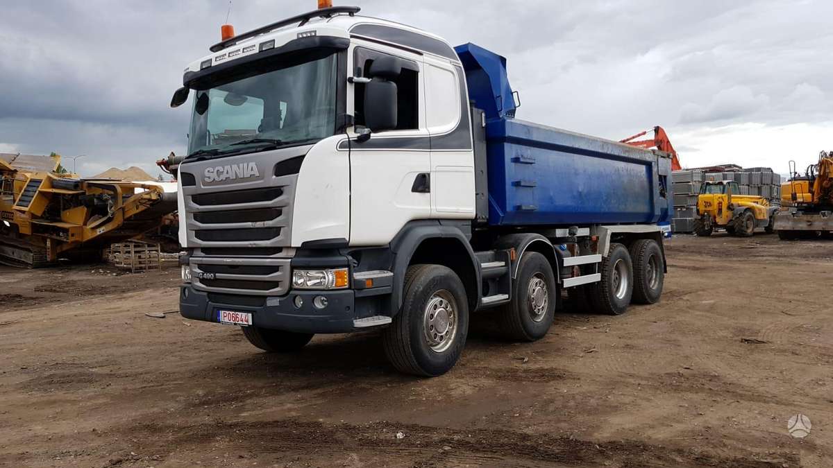 Scania G490 8×4, самосвалы