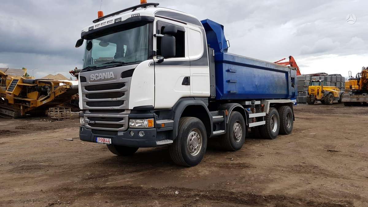 Scania G490 8×4, savivarčiai