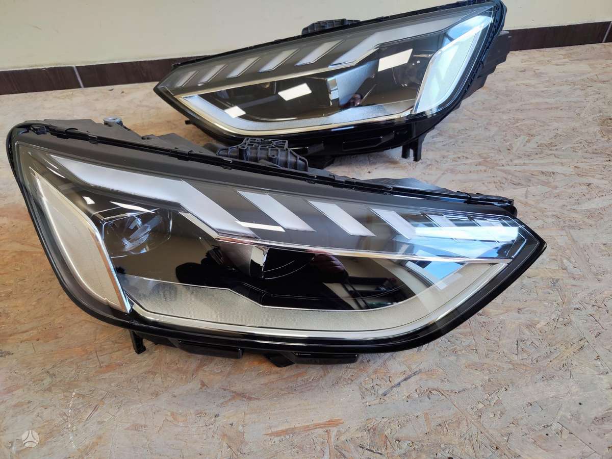 Audi A4 hood (front, rear), bumpers, lights