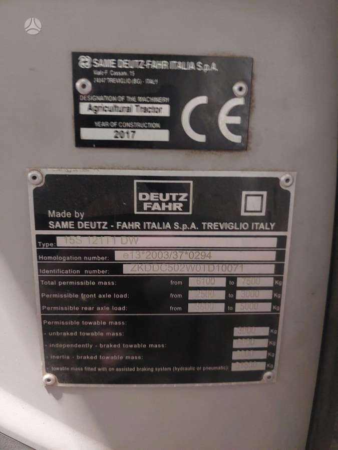 Deutz-Fahr 5125, tractors