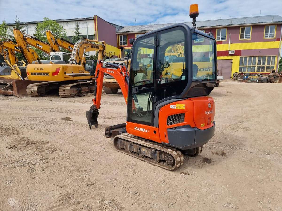 Kubota KX 018-4, mini ekskavatoriai