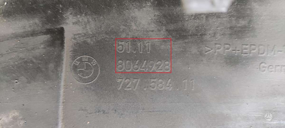 BMW 5 serija, 51118064928, Cen13825