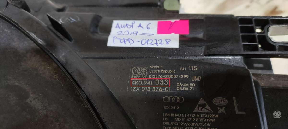 Audi A6, 4K0941033, Cen13849