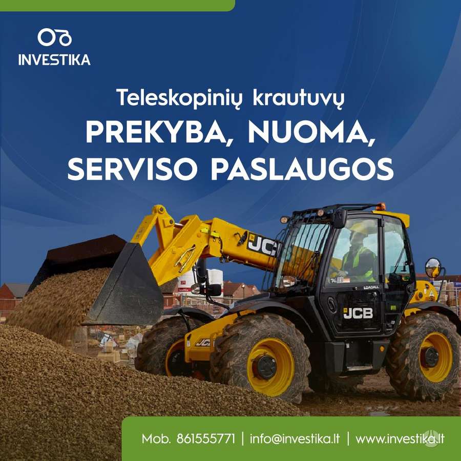 Teleskopinio krautuvo nuoma
