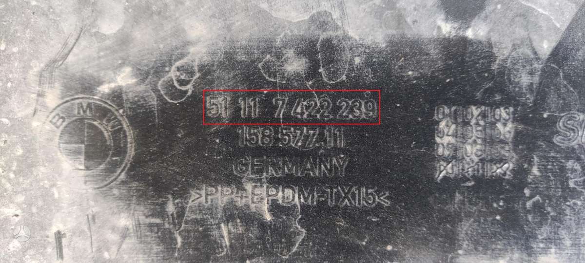 BMW 3 serija, 51117422239, Cen12785