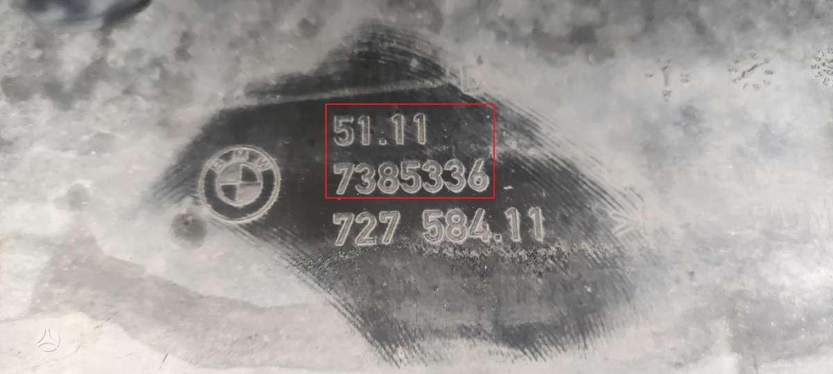 BMW 5 serija, 51117385336, Cen12904