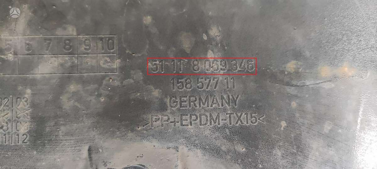 BMW 3 serija, 51118069346, Cen13047