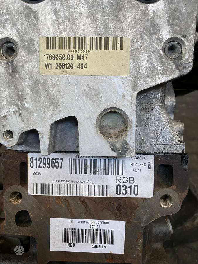 BMW 320, M47D20, dzinējs
