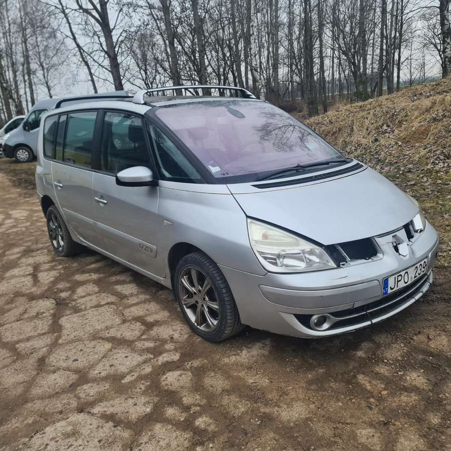 Renault Espace dalimis. Europa dalimis
