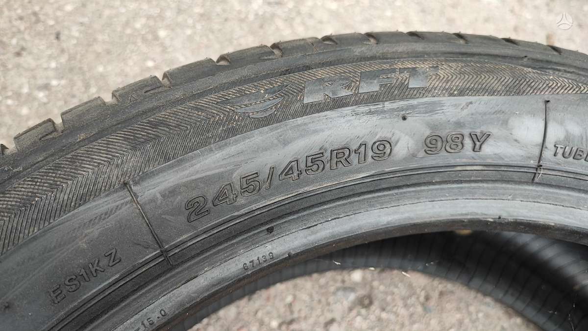 Bridgestone +245/45-19, summer 275/40 R19