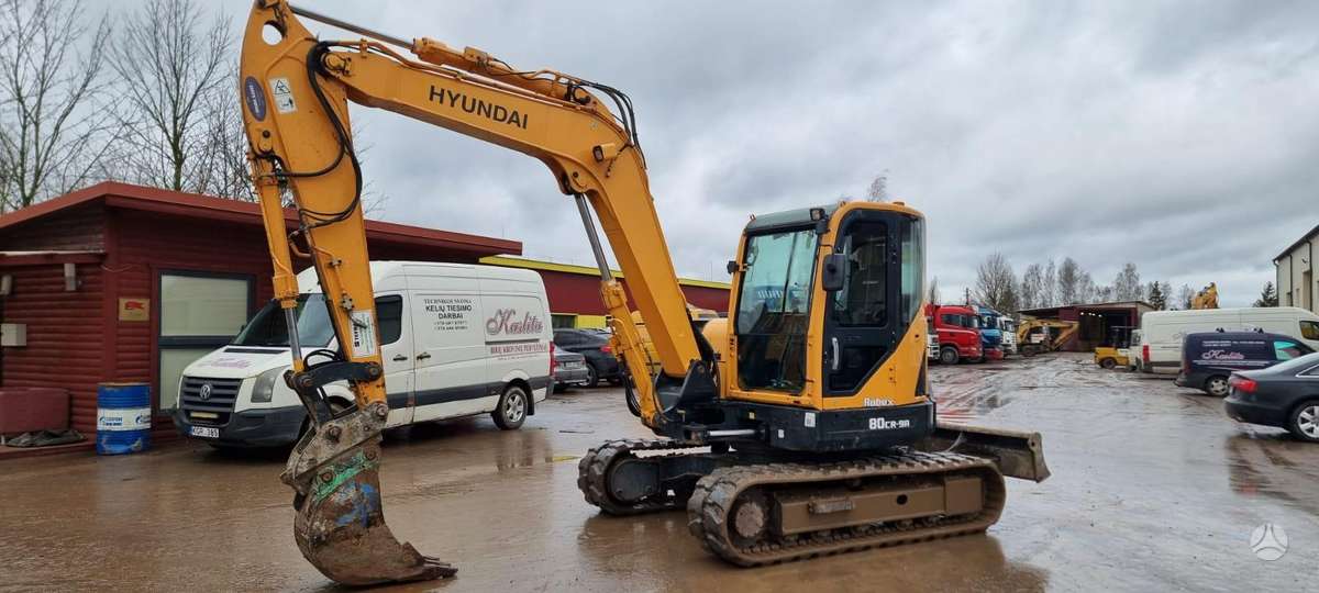 Hyundai R80 CR – 9A, ekskavatoriai