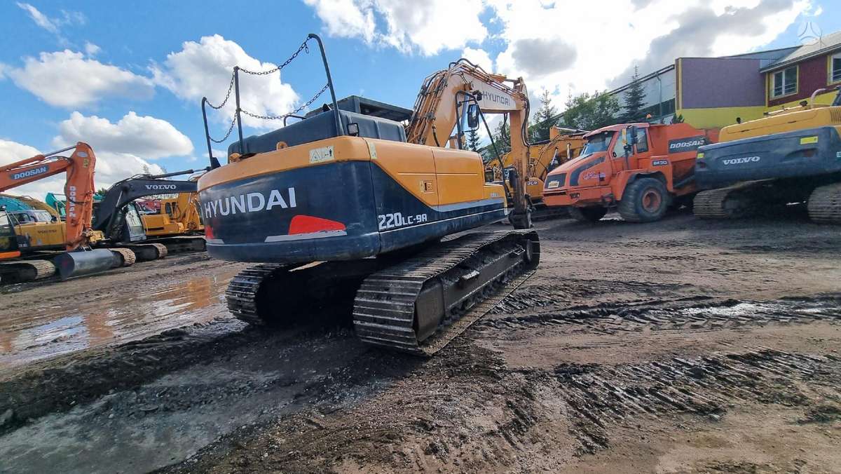 Hyundai Robex 220LC-9A, ekskavatoriai