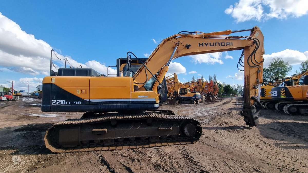 Hyundai Robex 220LC-9A, ekskavatoriai