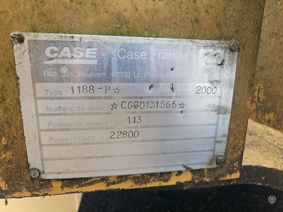 Case 1188-P, construction and road construction equipment